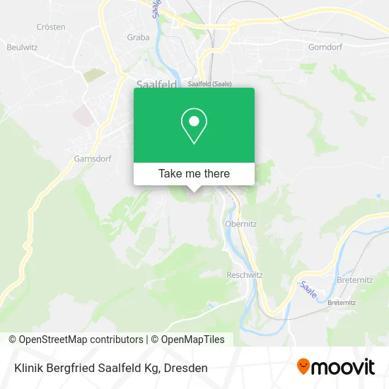 Карта Klinik Bergfried Saalfeld Kg