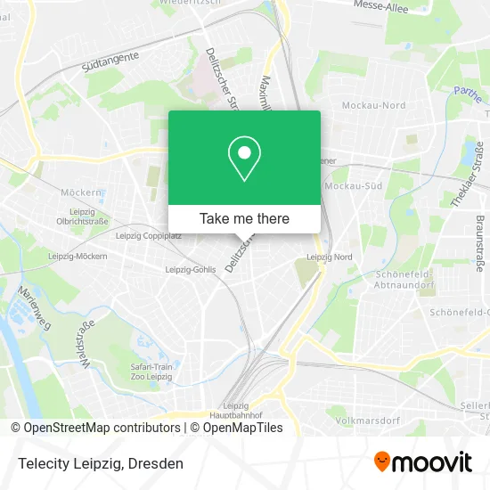 Карта Telecity Leipzig
