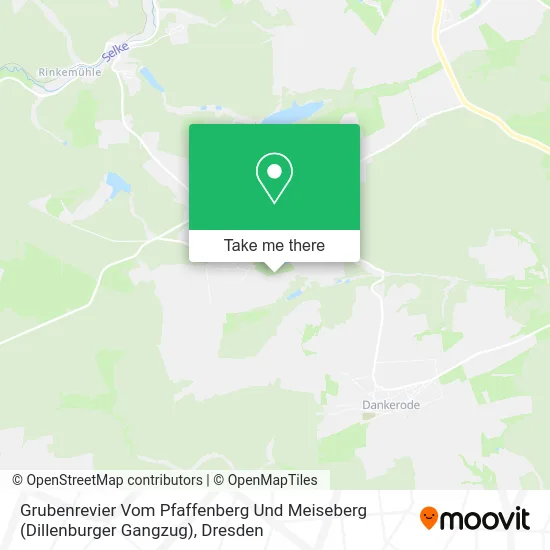 Карта Grubenrevier Vom Pfaffenberg Und Meiseberg (Dillenburger Gangzug)