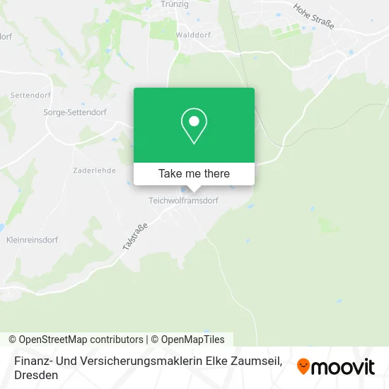 Карта Finanz- Und Versicherungsmaklerin Elke Zaumseil