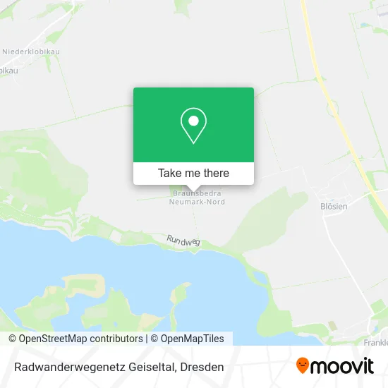 Карта Radwanderwegenetz Geiseltal