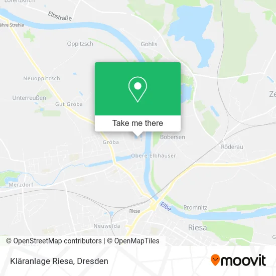 Карта Kläranlage Riesa