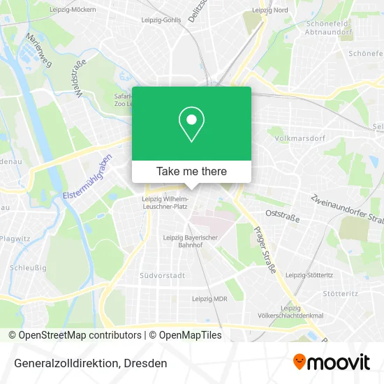 Карта Generalzolldirektion