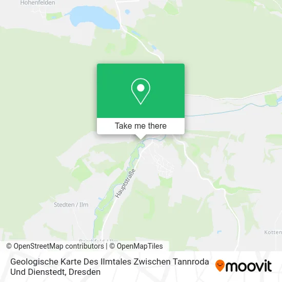 Geologische Karte Des Ilmtales Zwischen Tannroda Und Dienstedt map