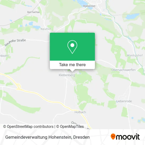 Карта Gemeindeverwaltung Hohenstein