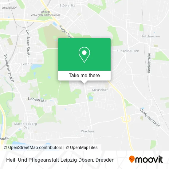 Карта Heil- Und Pflegeanstalt Leipzig-Dösen