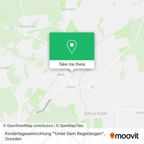 Карта Kindertageseinrichtung ""Unter Dem Regenbogen""