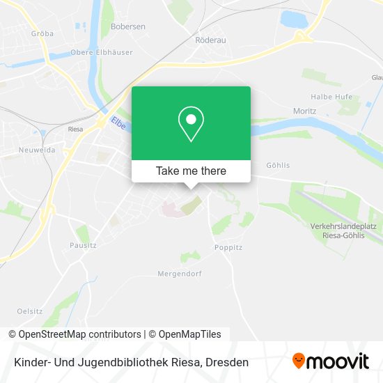 Карта Kinder- Und Jugendbibliothek Riesa
