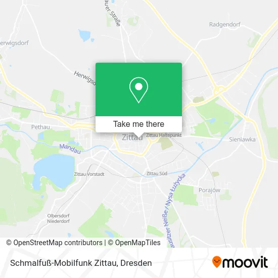 Карта Schmalfuß-Mobilfunk Zittau