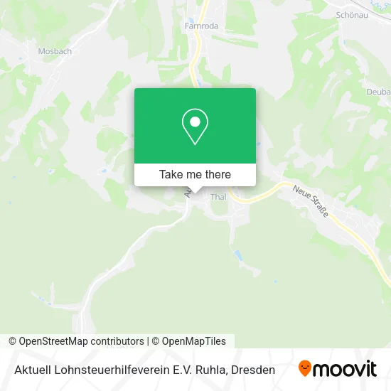 Карта Aktuell Lohnsteuerhilfeverein E.V. Ruhla