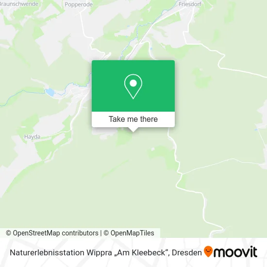Карта Naturerlebnisstation Wippra „Am Kleebeck“