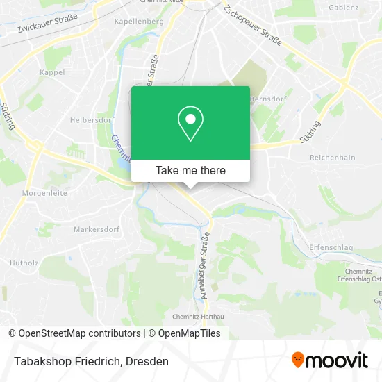 Карта Tabakshop Friedrich