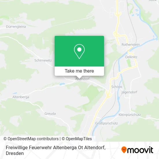 Карта Freiwillige Feuerwehr Altenberga Ot Altendorf