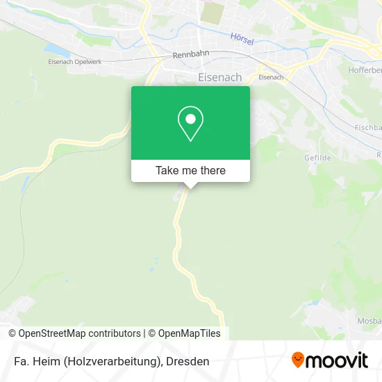 Карта Fa. Heim (Holzverarbeitung)