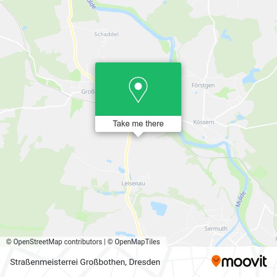 Карта Straßenmeisterrei Großbothen