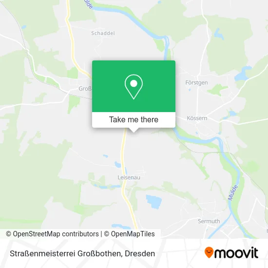 Карта Straßenmeisterrei Großbothen