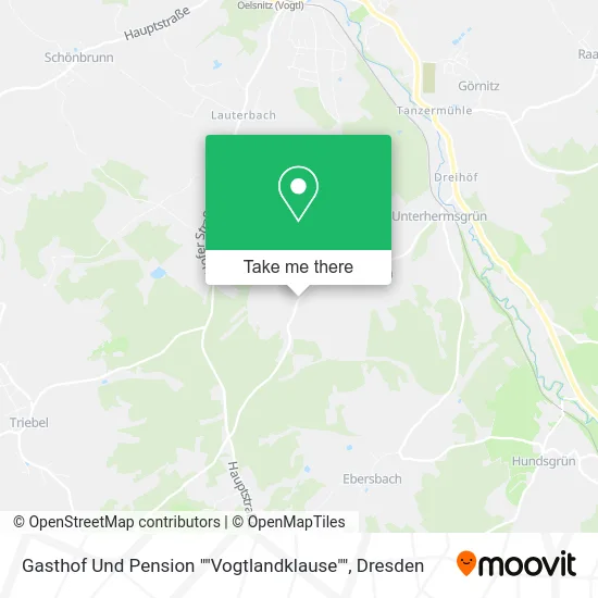 Карта Gasthof Und Pension ""Vogtlandklause""