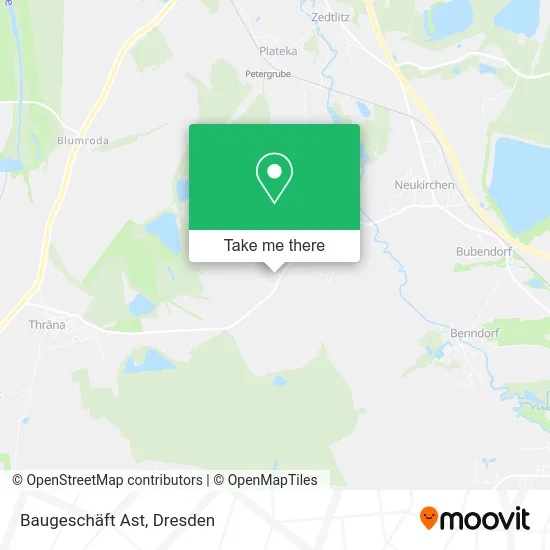 Карта Baugeschäft Ast