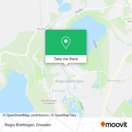 Карта Regis-Breitingen