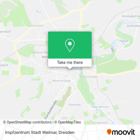 Карта Impfzentrum Stadt Weimar