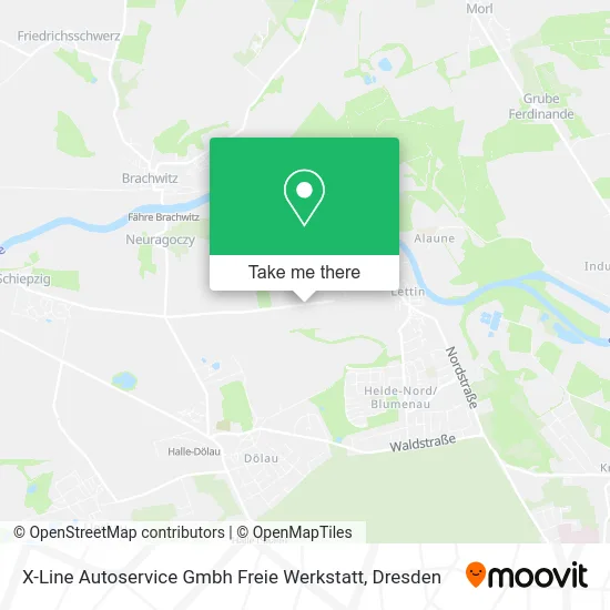 Карта X-Line Autoservice Gmbh Freie Werkstatt