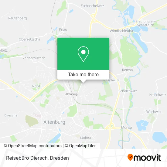 Карта Reisebüro Diersch