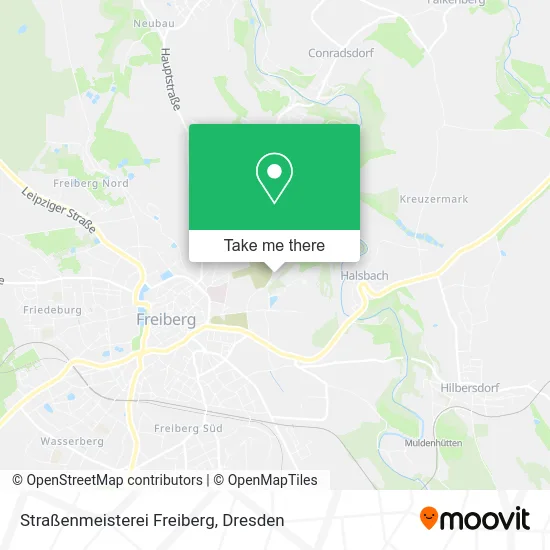 Карта Straßenmeisterei Freiberg