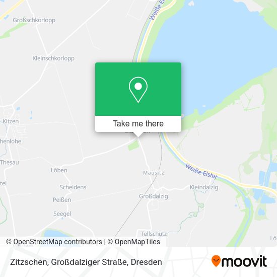 Карта Zitzschen, Großdalziger Straße