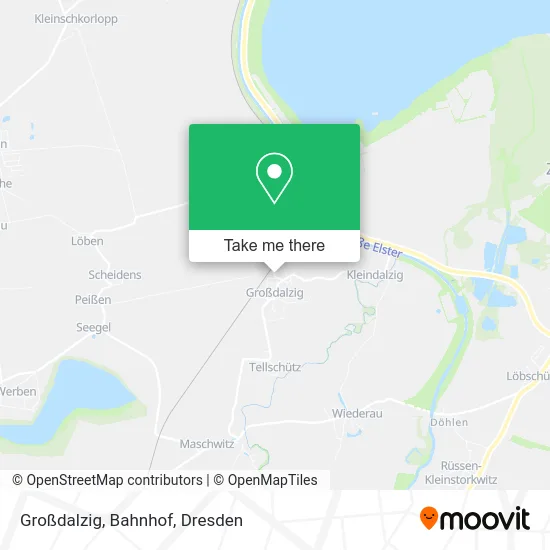 Карта Großdalzig, Bahnhof