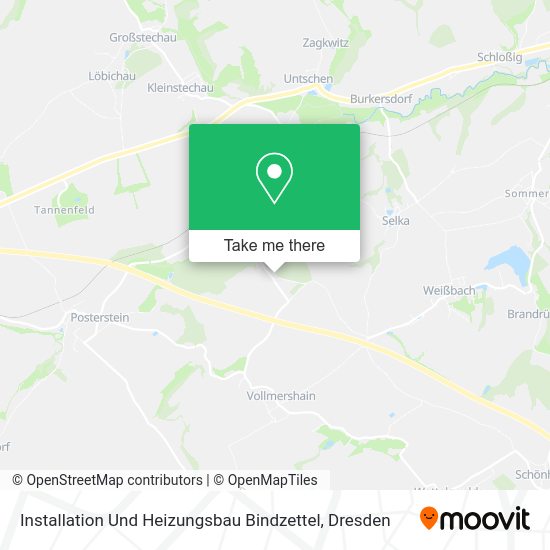 Карта Installation Und Heizungsbau Bindzettel