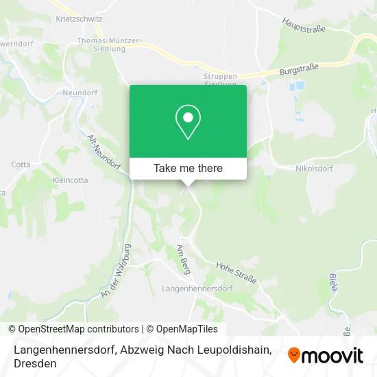 Карта Langenhennersdorf, Abzweig Nach Leupoldishain
