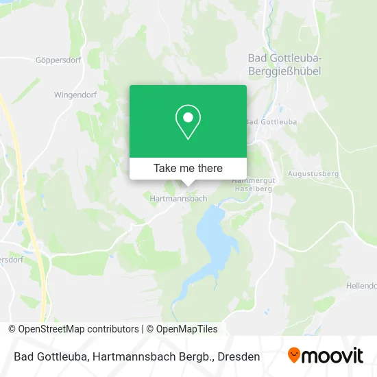 Карта Bad Gottleuba, Hartmannsbach Bergb.