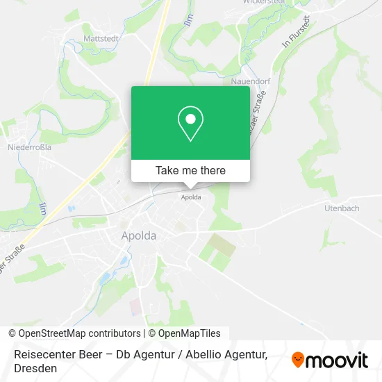 Карта Reisecenter Beer – Db Agentur / Abellio Agentur