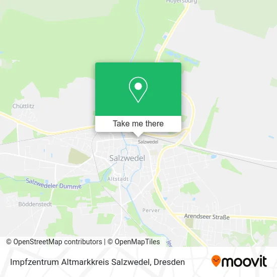 Карта Impfzentrum Altmarkkreis Salzwedel