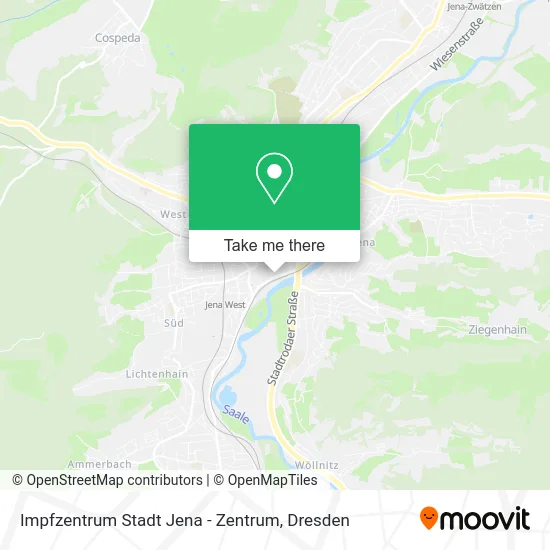 Карта Impfzentrum Stadt Jena - Zentrum
