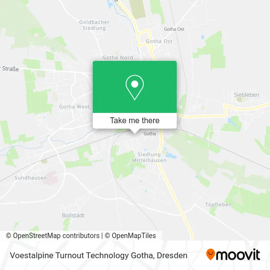 Карта Voestalpine Turnout Technology Gotha