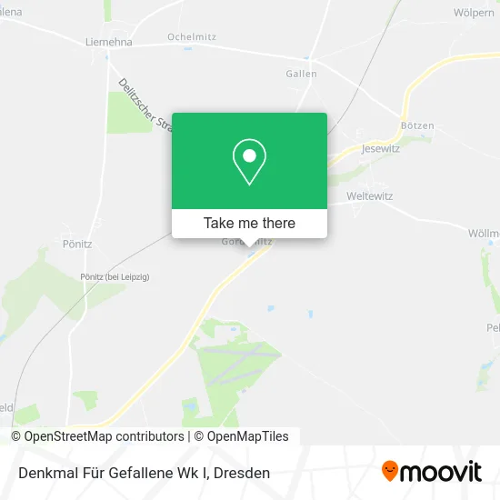Карта Denkmal Für Gefallene Wk I