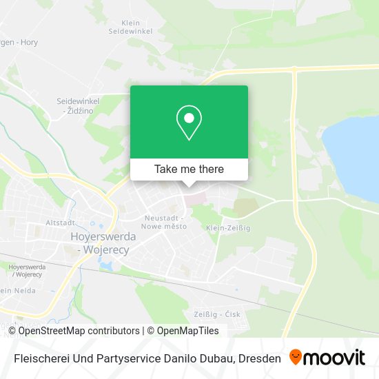 Карта Fleischerei Und Partyservice Danilo Dubau