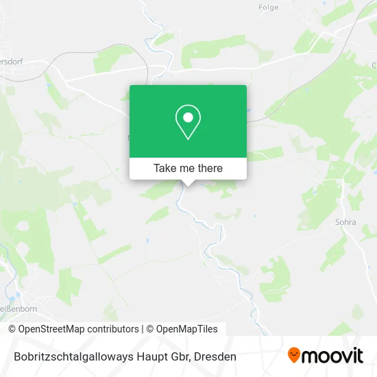 Карта Bobritzschtalgalloways Haupt Gbr
