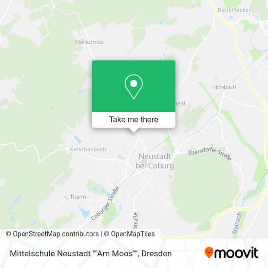 Карта Mittelschule Neustadt ""Am Moos""