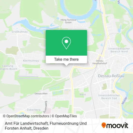 Карта Amt Für Landwirtschaft, Flurneuordnung Und Forsten Anhalt