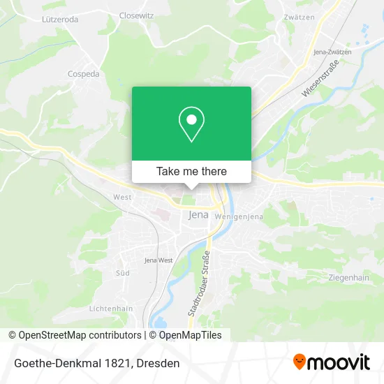Карта Goethe-Denkmal 1821