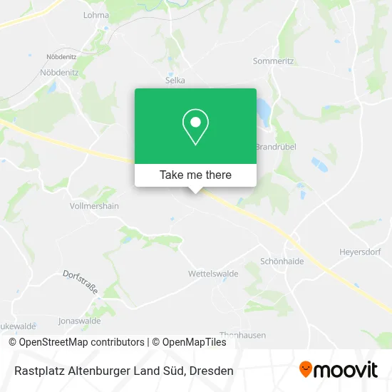 Rastplatz Altenburger Land Süd map