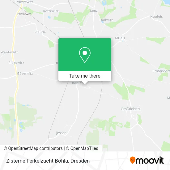 Карта Zisterne Ferkelzucht Böhla
