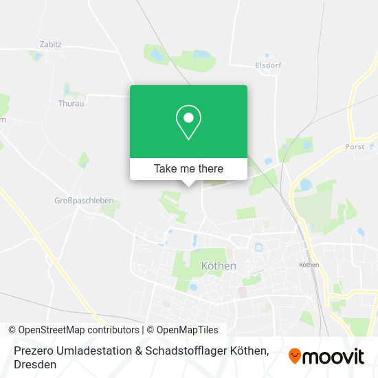 Карта Prezero Umladestation & Schadstofflager Köthen