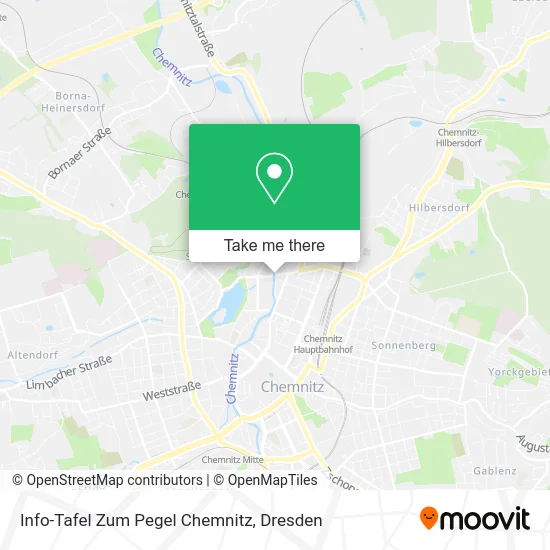 Карта Info-Tafel Zum Pegel Chemnitz