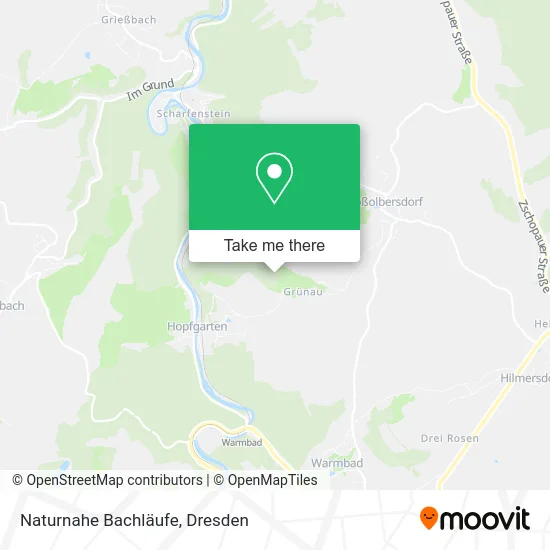 Карта Naturnahe Bachläufe