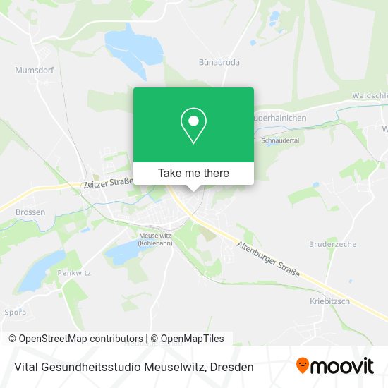 Карта Vital Gesundheitsstudio Meuselwitz