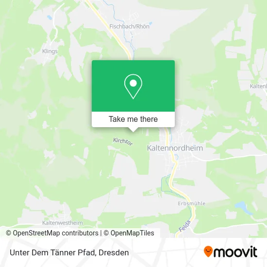 Карта Unter Dem Tänner Pfad