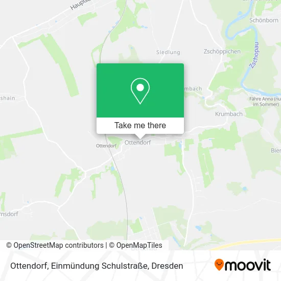 Карта Ottendorf, Einmündung Schulstraße